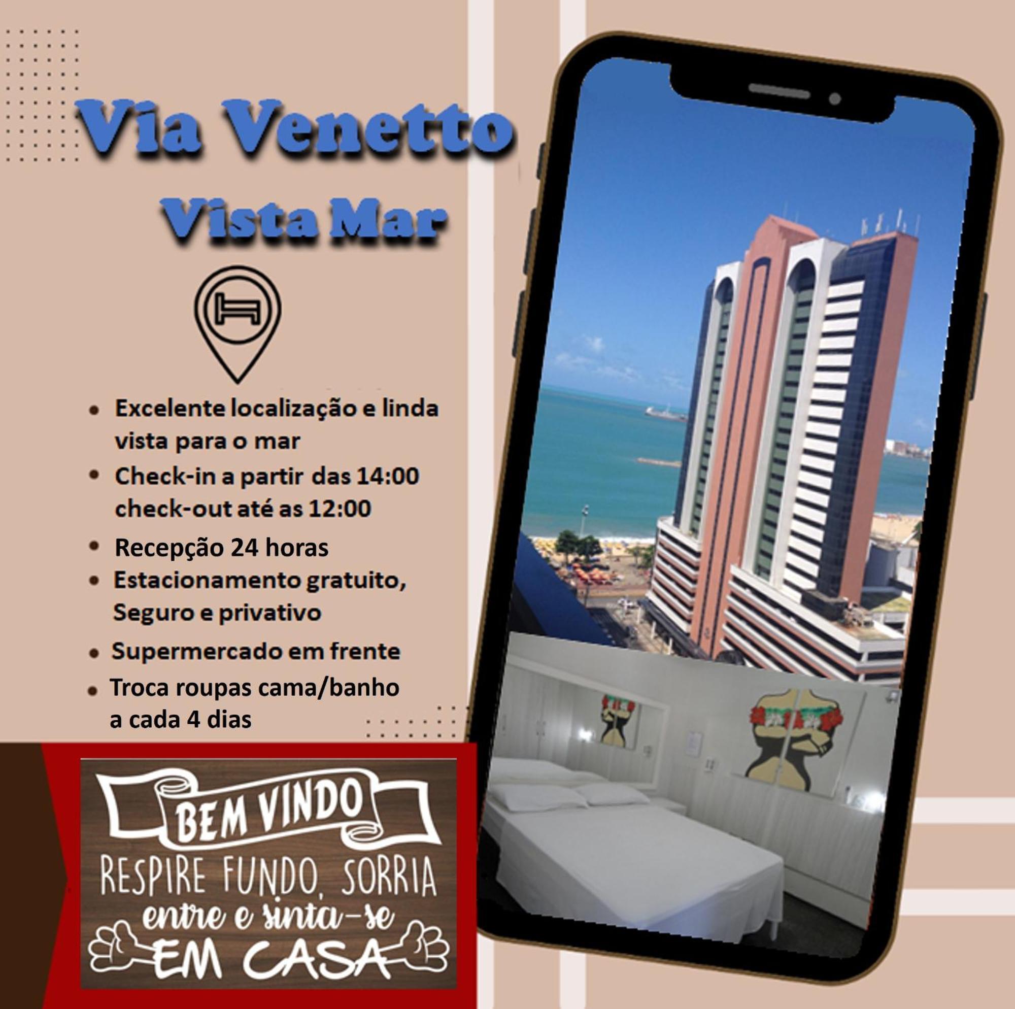 Via Venetto - Vista Mar Aparthotel Φορταλέζα Εξωτερικό φωτογραφία